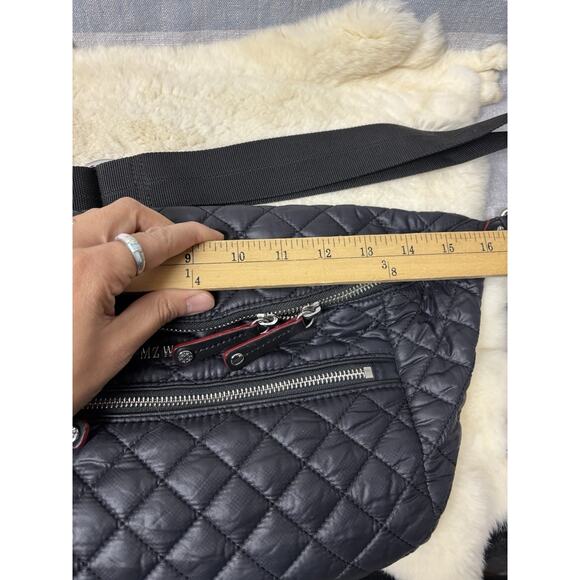 MZ Wallace Crossbody Metro Sling Bag Black Quilted Fanny - Picture 5 of 9